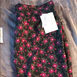Lularoe Floral Cassie Pencil Skirt, Large, BNWT